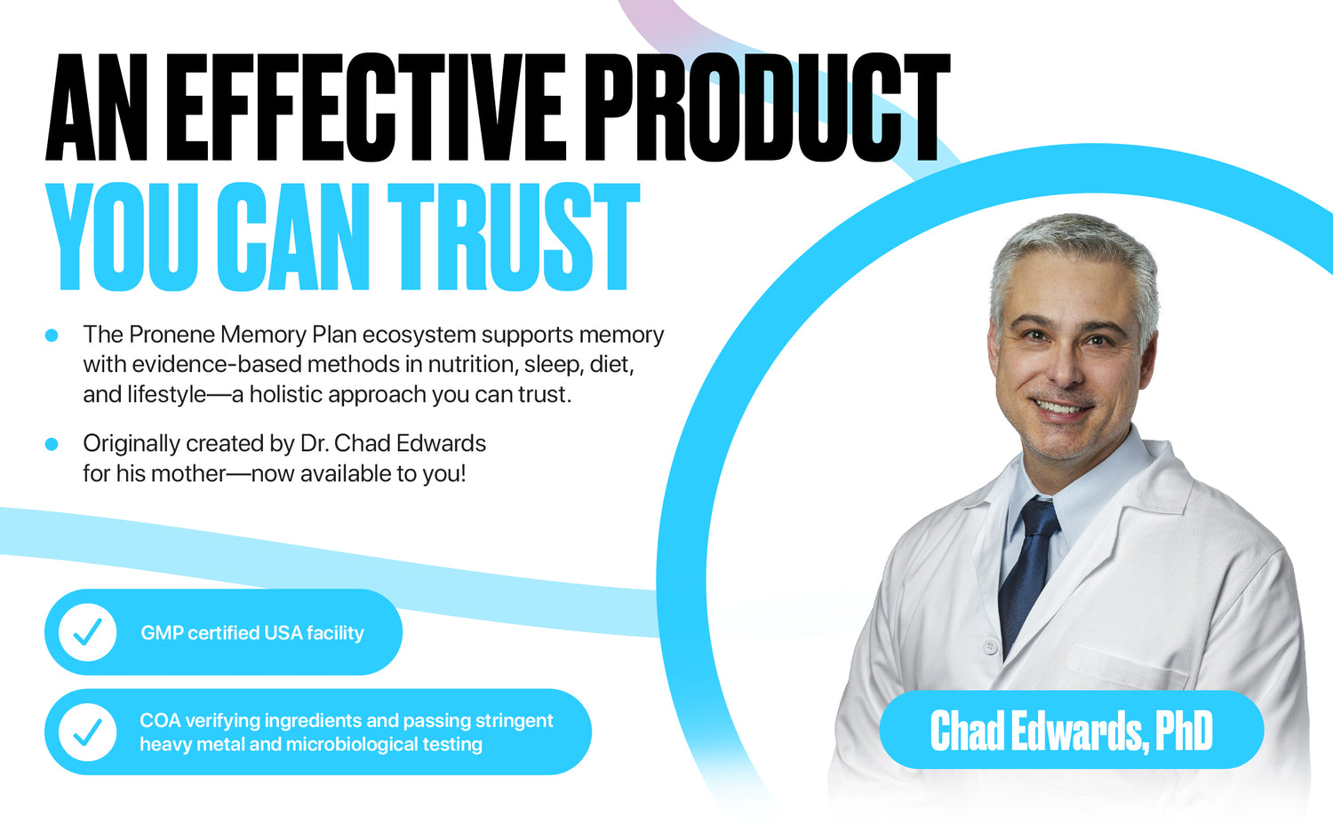 Pronene 3-Bottle Pack (60ct each): Morning Brain Multivitamin, Advanced Probiotic, Deep Sleep Support