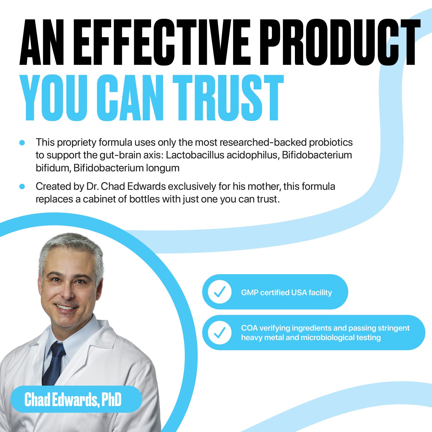 Advanced Probiotic (60 ct) | Gut, Immunity & Memory Support | Bifidobacterium & Lactobacillus Strains